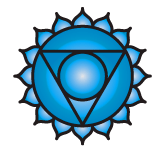 Blue Vishuddha Chakra Symbol